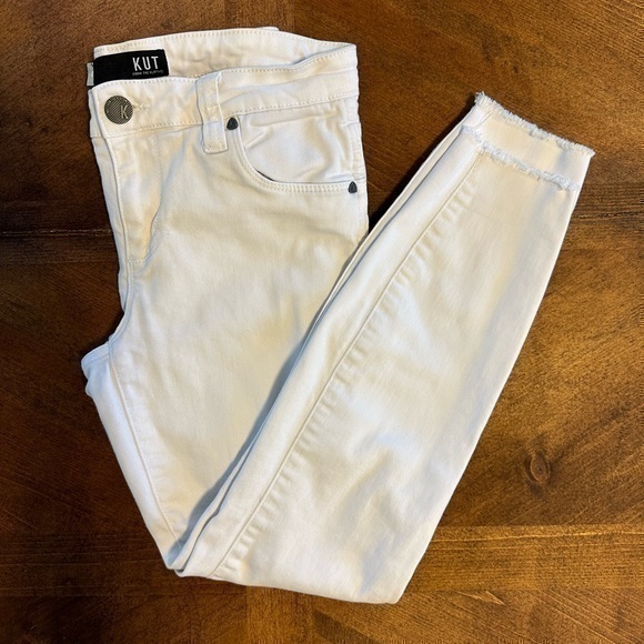 Kut from the Kloth Denim - UEC👖KUT👖 from the cloth Connie High Rise Slim Fit Ankle Skinny White size 4